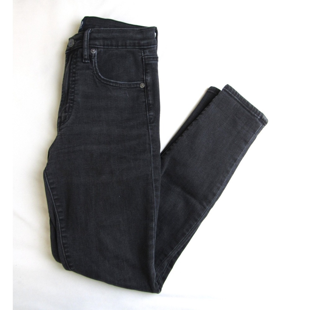 Gap Jeans Black True Skinny Mid Rise Women's Size 26
